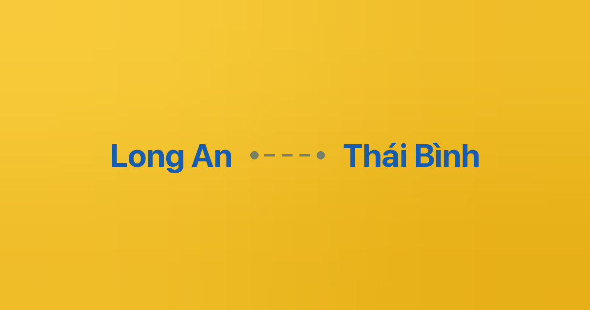 Xe ghép Long An Thái Bình 3 Xe ghép Long An Thái Bình