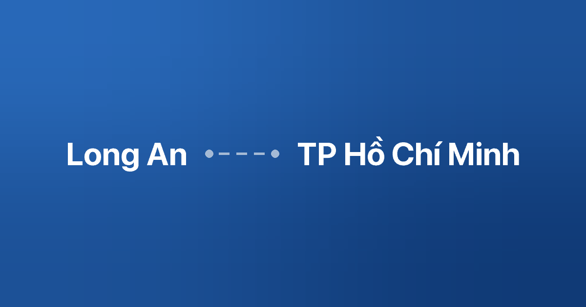Xe ghép Long An TP Hồ Chí Minh