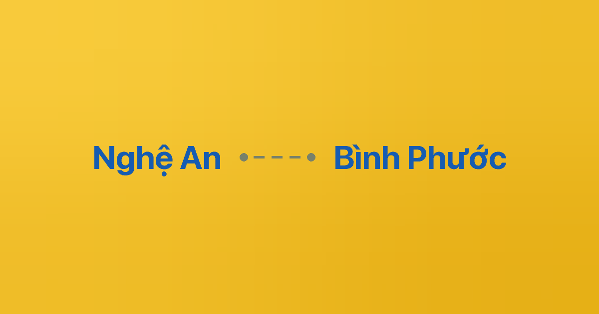 Xe ghép Nghệ An Bình Phước