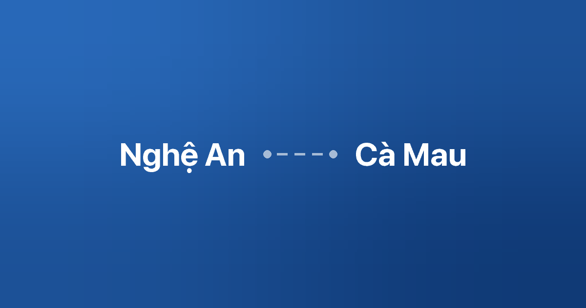 Xe ghép Nghệ An Cà Mau