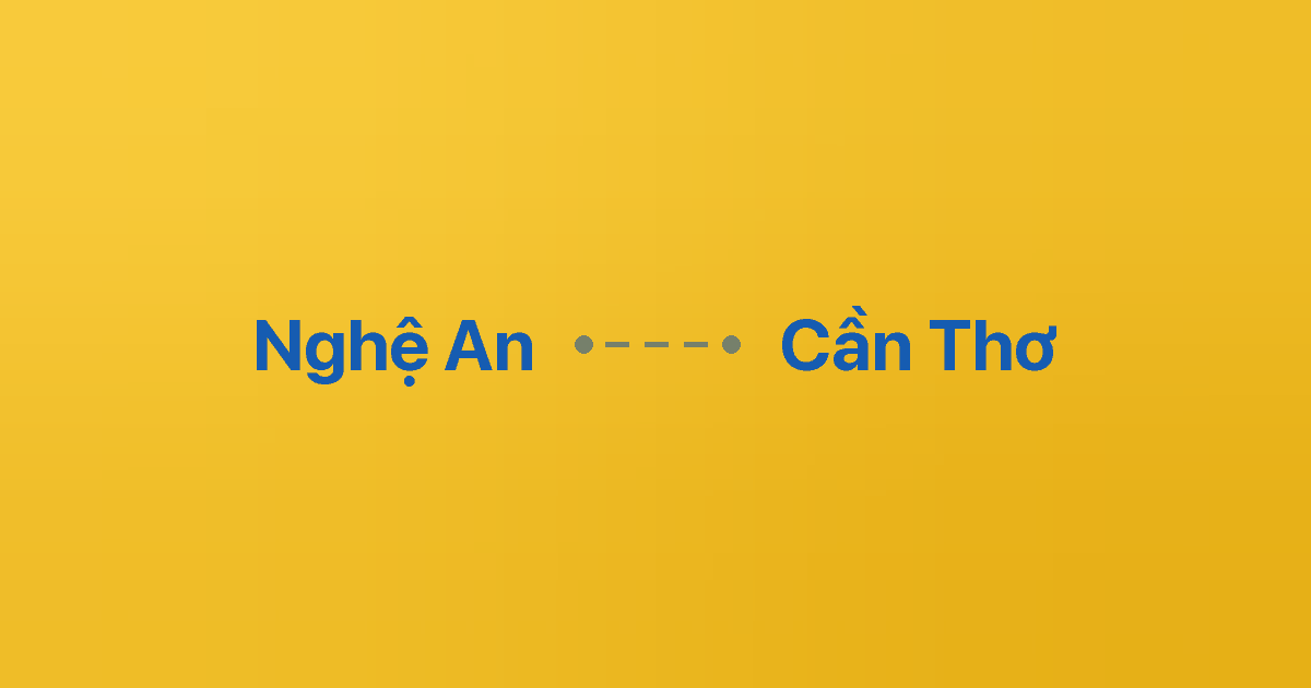 Xe ghép Nghệ An Cần Thơ
