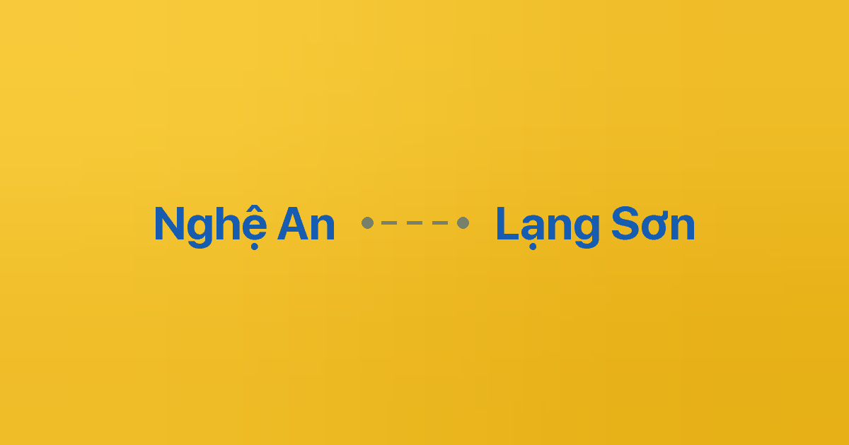 Xe ghép Nghệ An Lạng Sơn