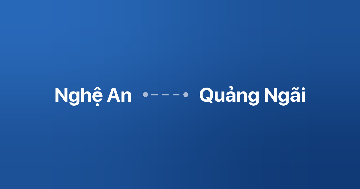 Xe ghép Nghệ An Quảng Ngãi
