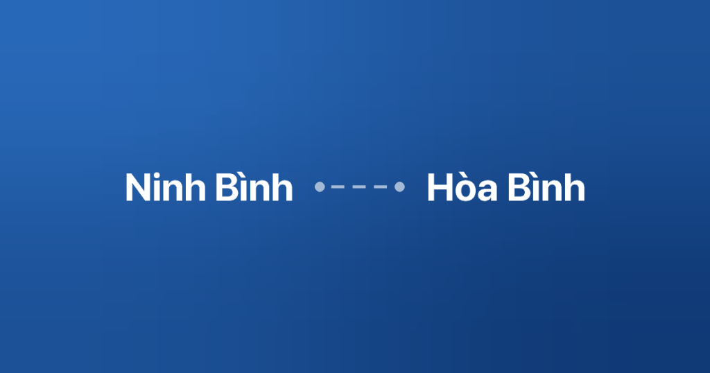 Xe ghép Ninh Bình Hòa Bình