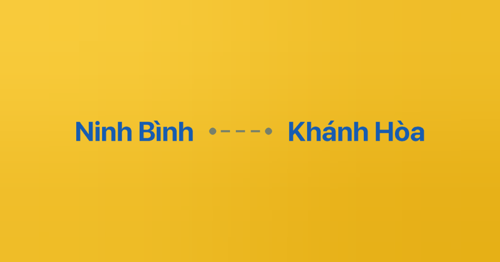 Xe ghép Ninh Bình Khánh Hòa