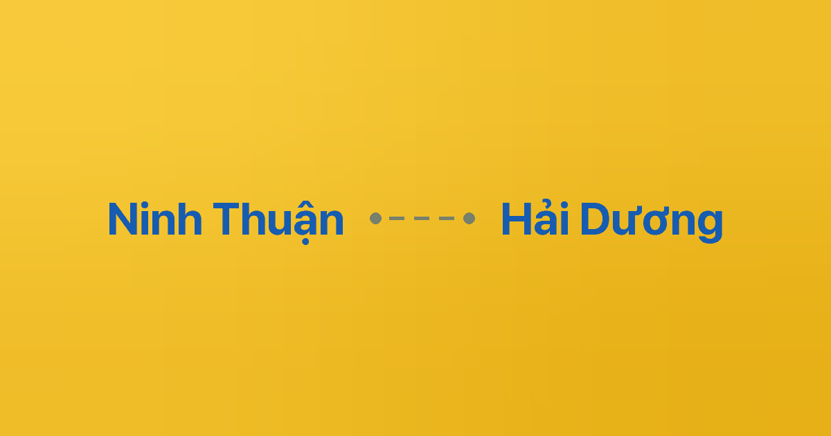 Xe ghép Ninh Thuận Hải Dương
