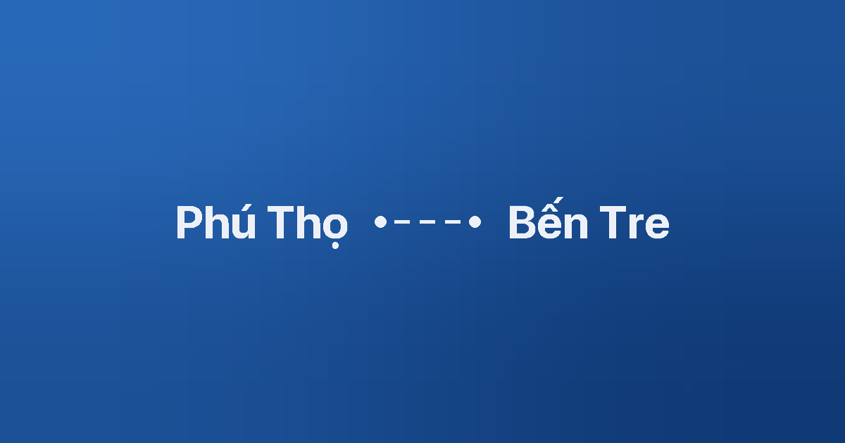 Xe ghép Phú Thọ Bến Tre 3 Xe ghép Phú Thọ Bến Tre