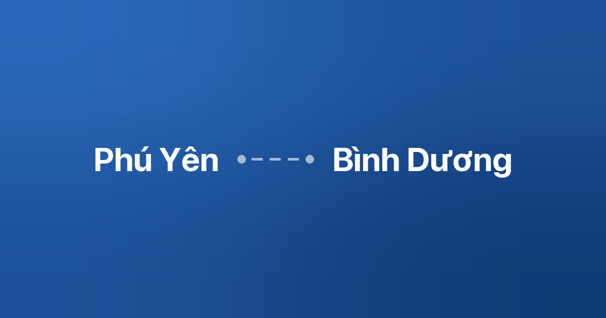Xe ghép Phú Yên Bình Dương