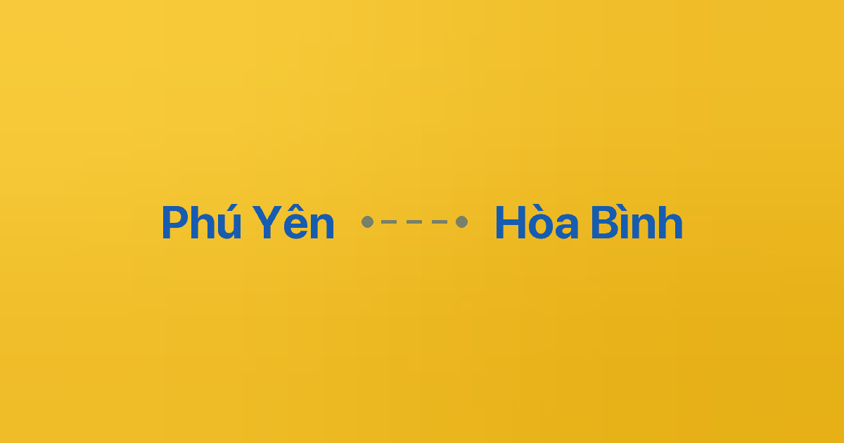 Xe ghép Phú Yên Hòa Bình