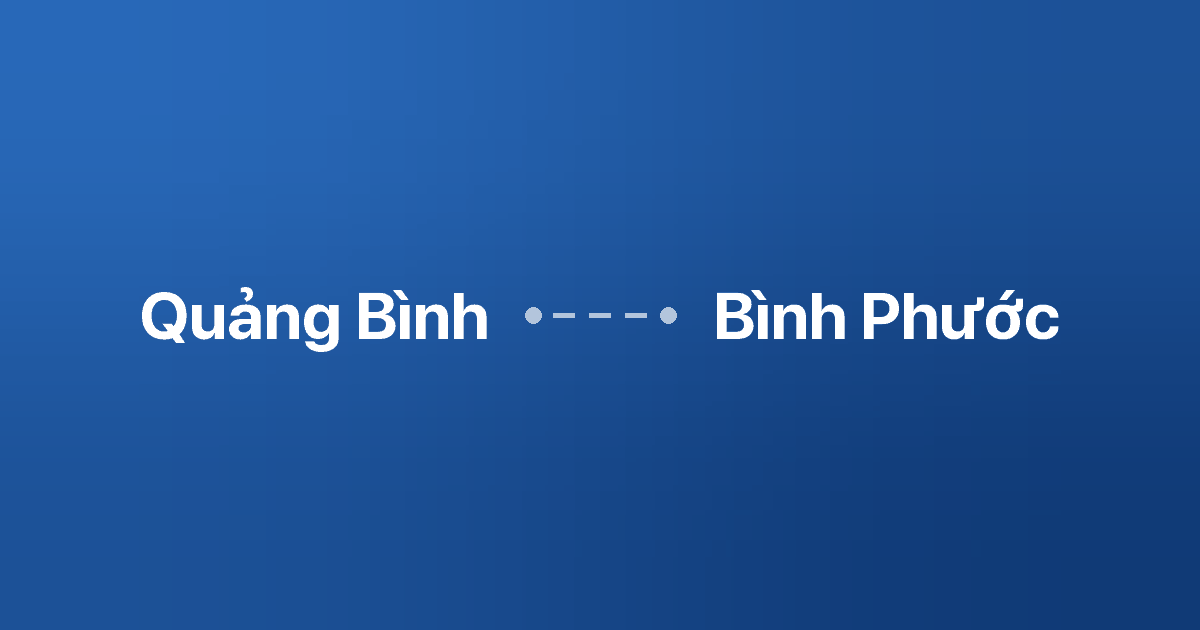 Xe ghép Quảng Bình Bình Phước