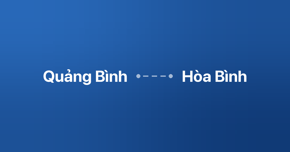 Xe ghép Quảng Bình Hòa Bình