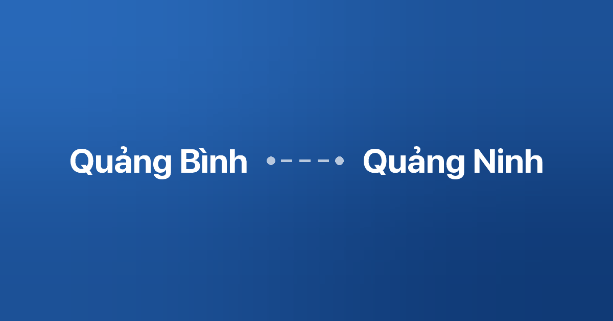 Xe ghép Quảng Bình Quảng Ninh 1 Xe ghép Quảng Bình Quảng Ninh