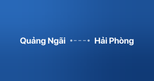Xe ghép Quảng Ngãi Hải Phòng