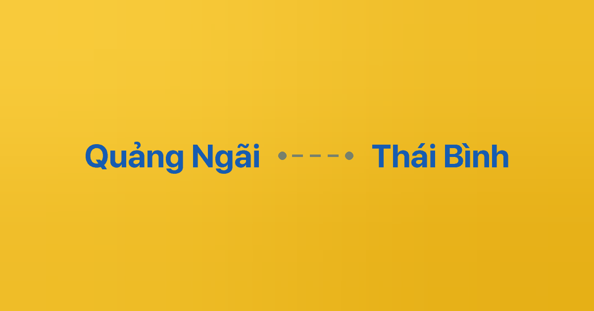 Xe ghép Quảng Ngãi Thái Bình