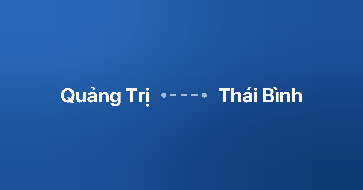 Xe ghép Quảng Trị Thái Bình