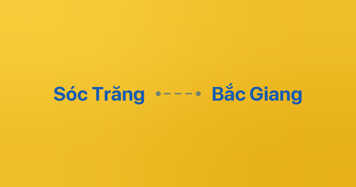 Xe ghép Sóc Trăng Bắc Giang