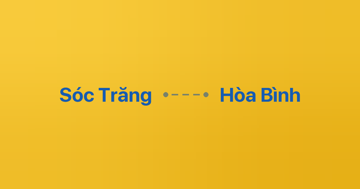 Xe ghép Sóc Trăng Hòa Bình 1 Xe ghép Sóc Trăng Hòa Bình