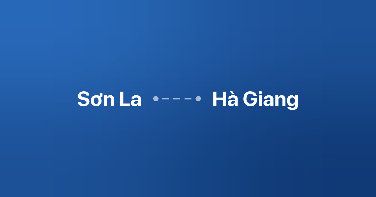 Xe ghép Sơn La Hà Giang