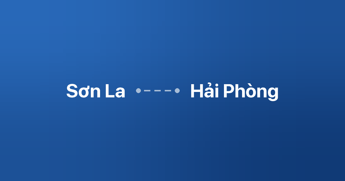 Xe ghép Sơn La Hải Phòng