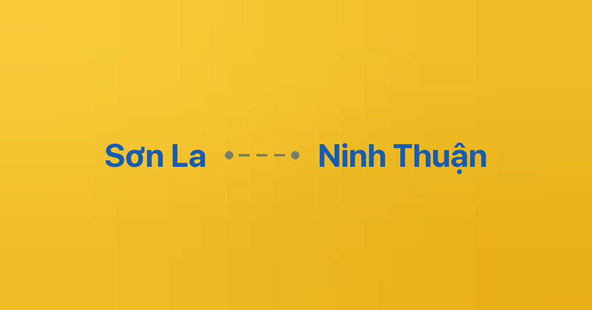 Xe ghép Sơn La Ninh Thuận