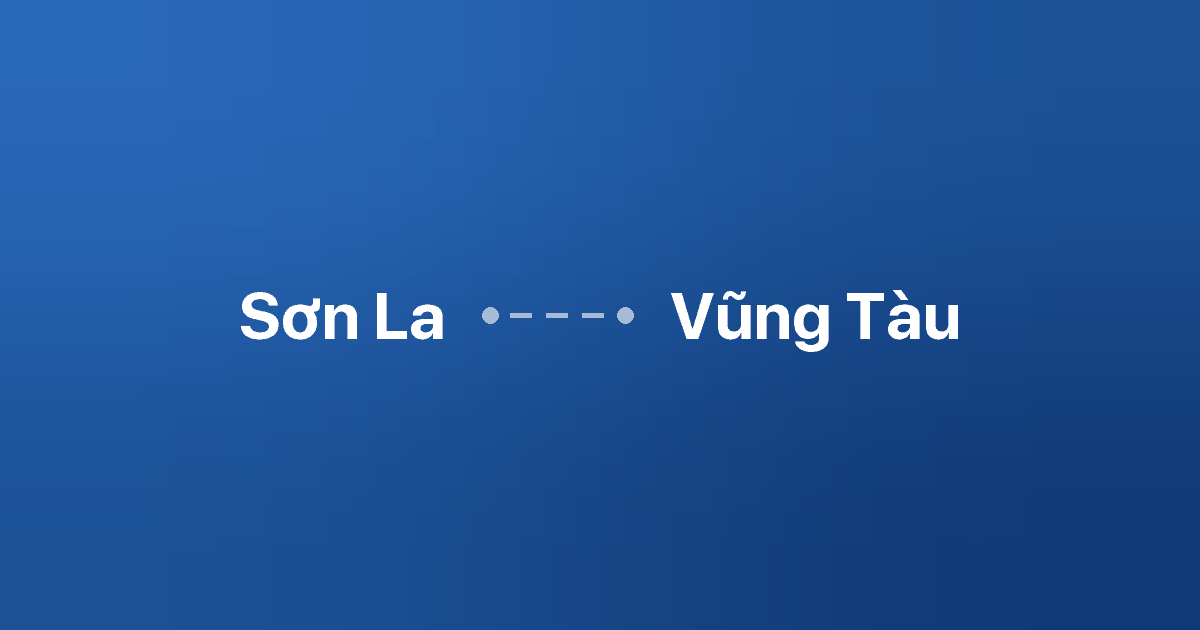 Xe ghép Sơn La Vũng Tàu