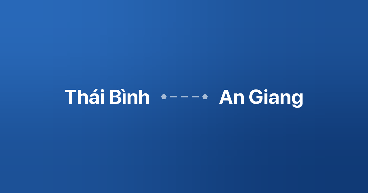 Xe ghép Thái Bình An Giang