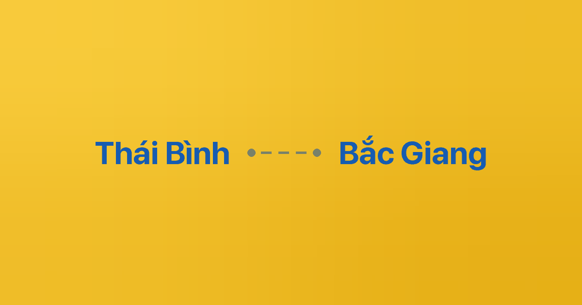 Xe ghép Thái Bình Bắc Giang