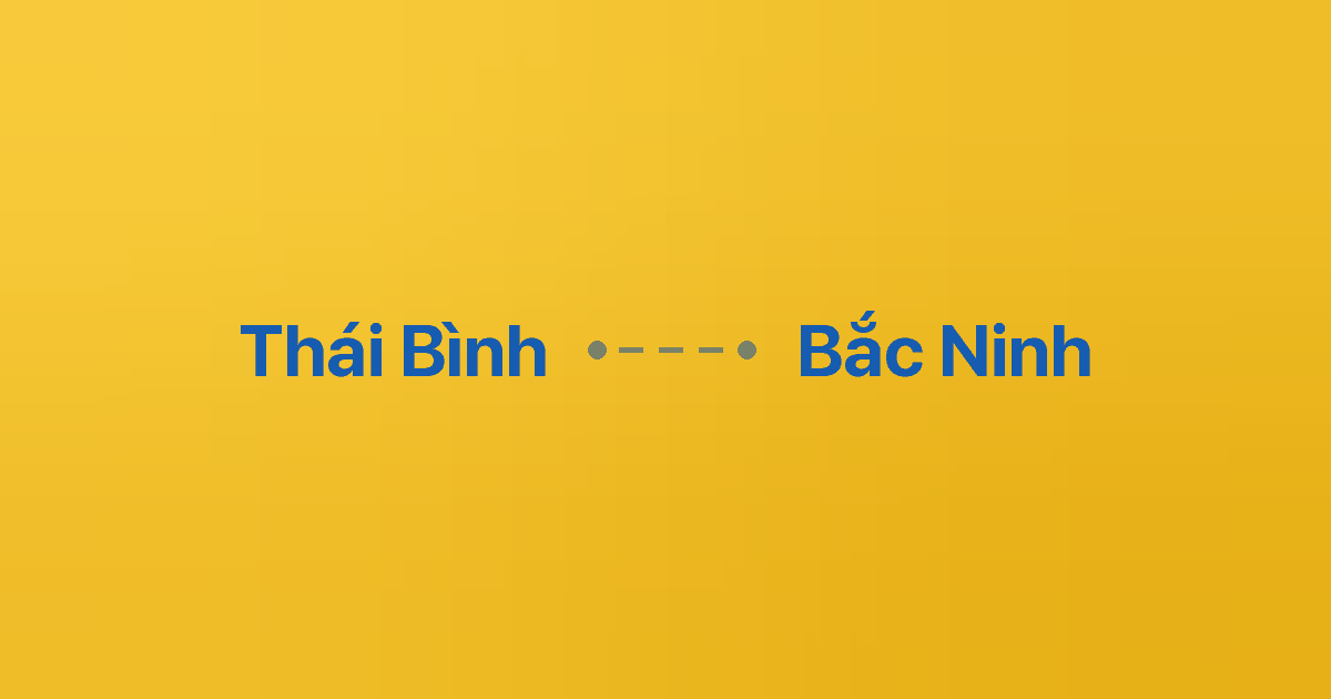Xe ghép Thái Bình Bắc Ninh