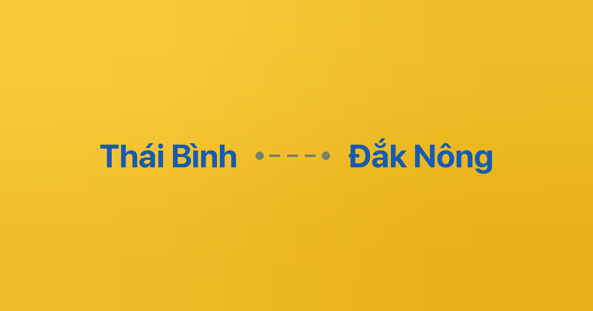Xe ghép Thái Bình Đắk Nông