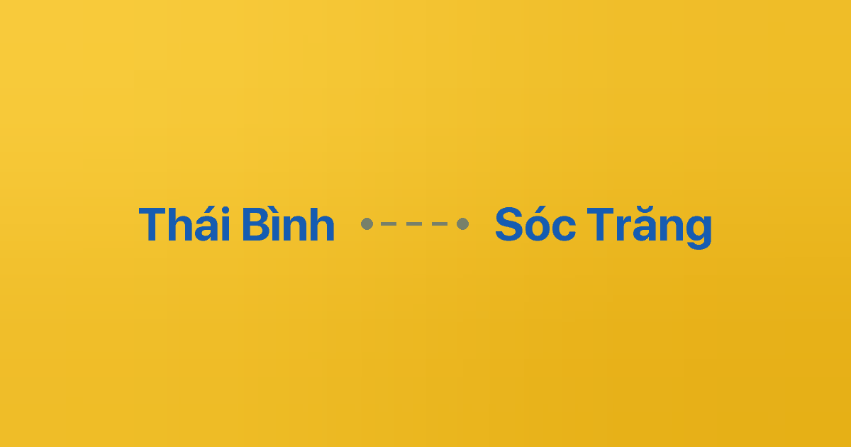 Xe ghép Thái Bình Sóc Trăng