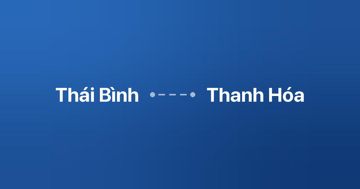 Xe ghép Thái Bình Thanh Hóa