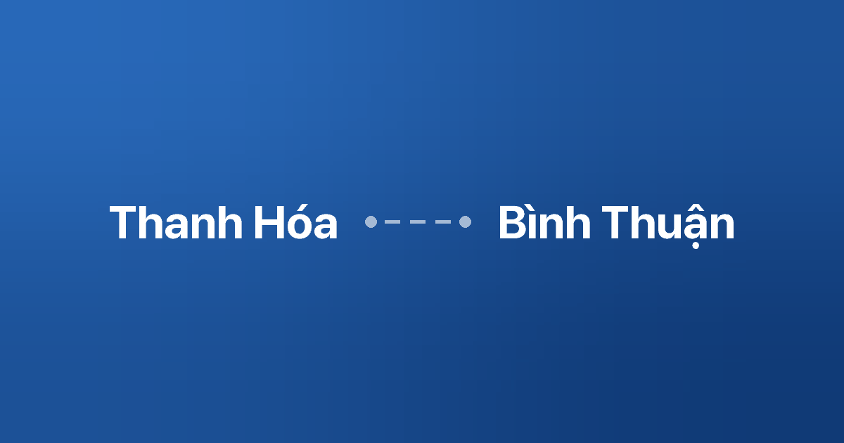 Xe ghép Thanh Hóa Bình Thuận