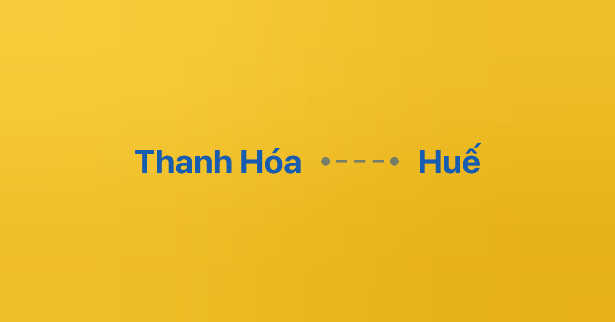 Xe ghép Thanh Hóa Huế