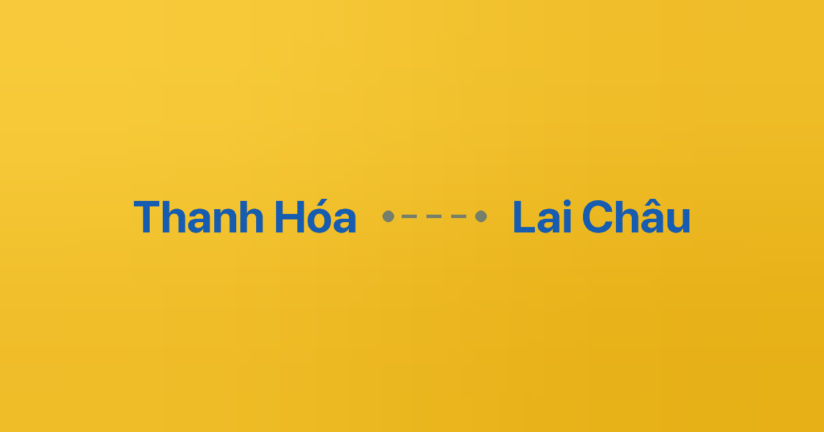 Xe ghép Thanh Hóa Lai Châu