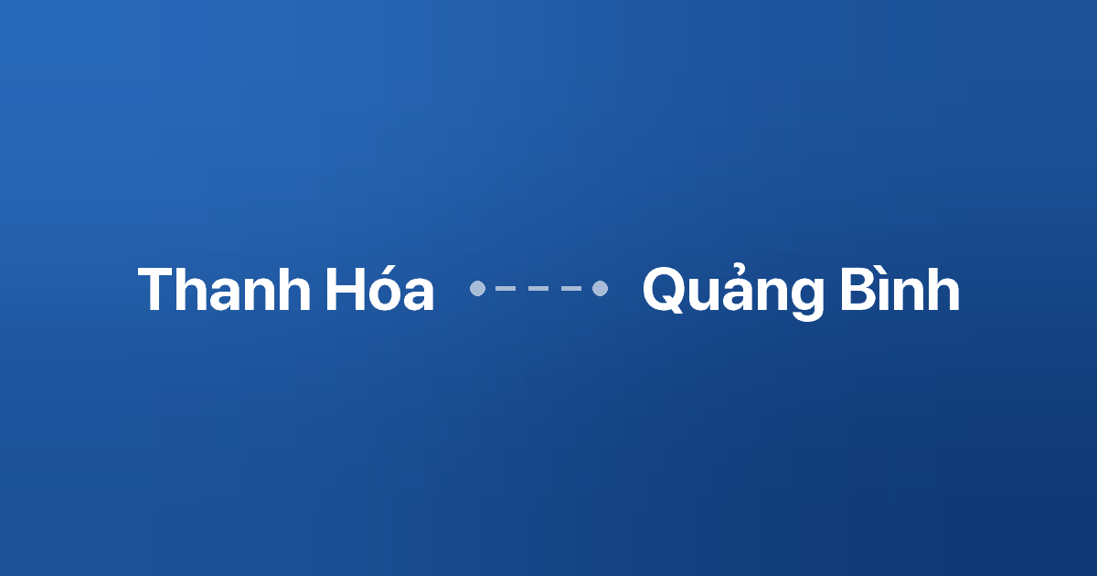 Xe ghép Thanh Hóa Quảng Bình