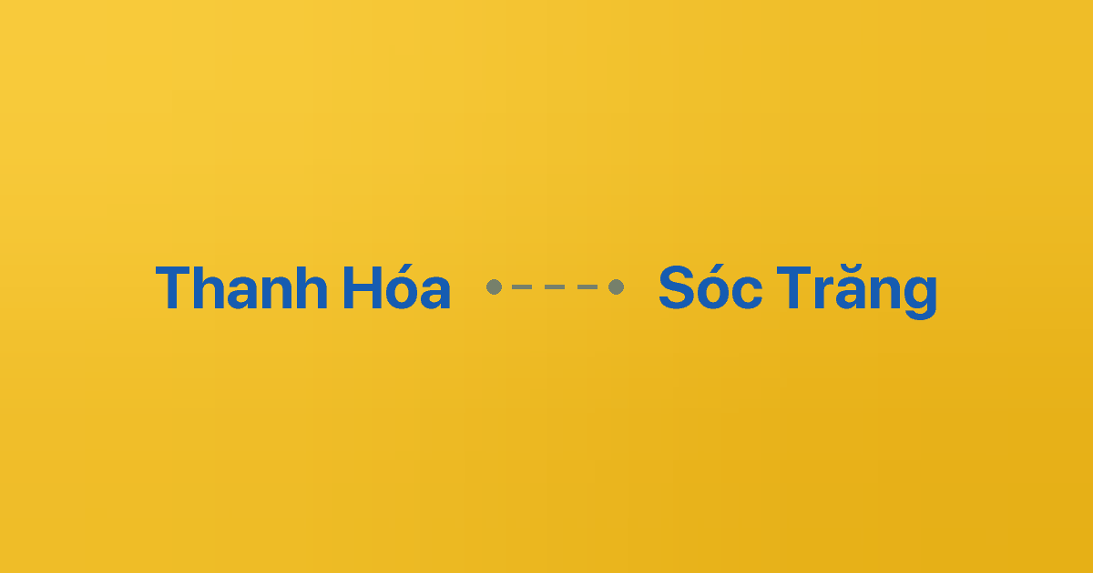 Xe ghép Thanh Hóa Sóc Trăng