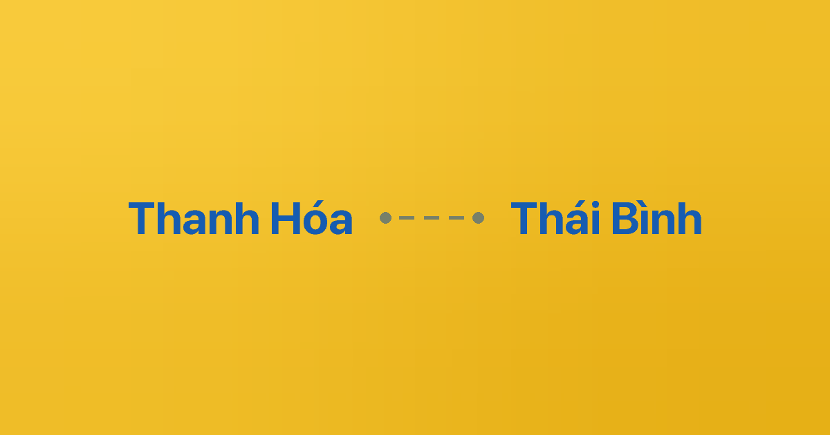 Xe ghép Thanh Hóa Thái Bình