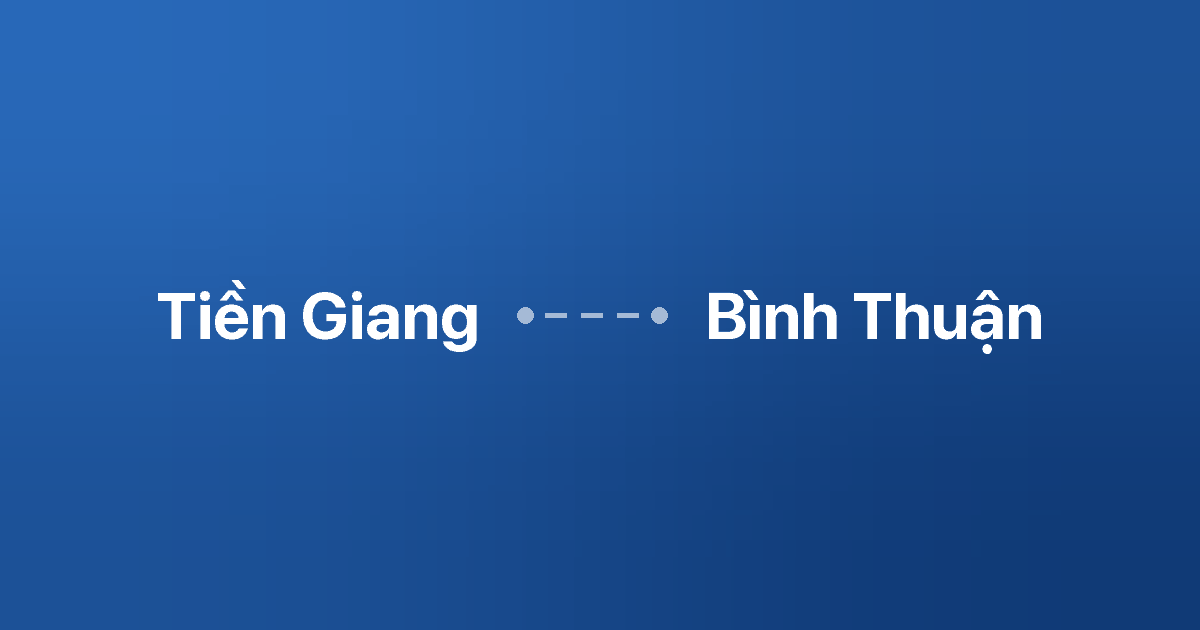 Xe ghép Tiền Giang Bình Thuận