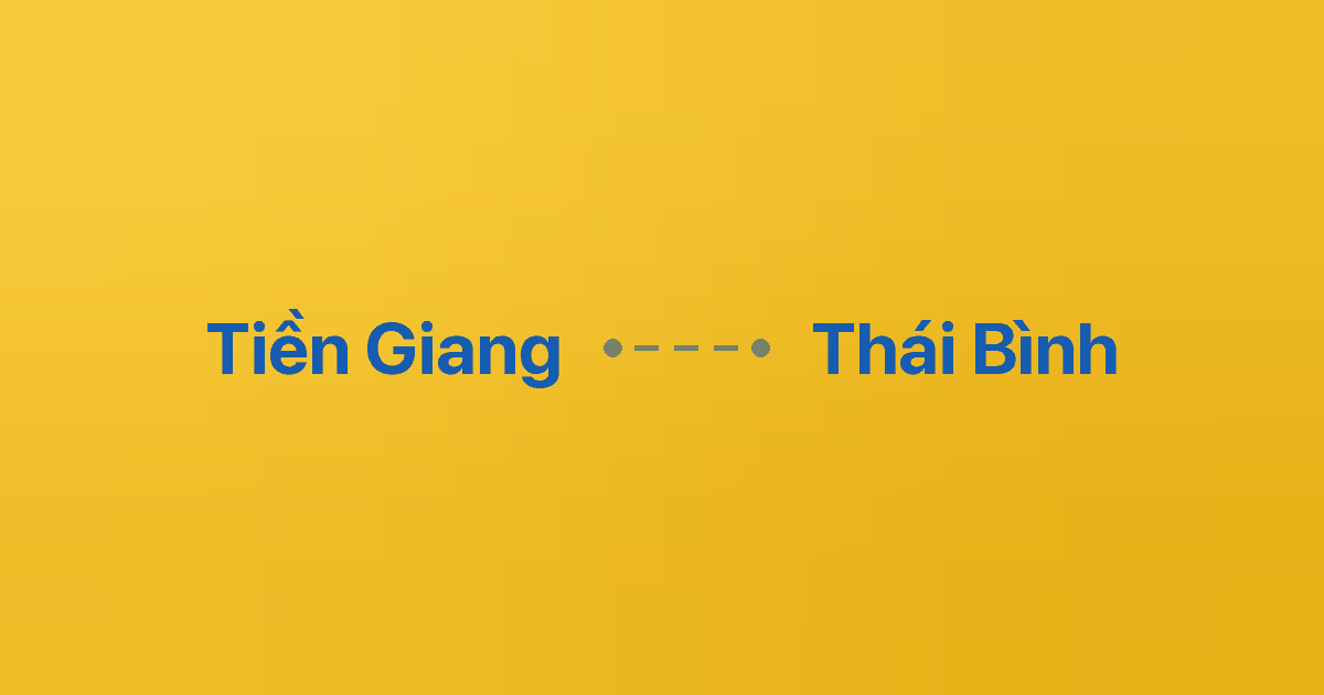Xe ghép Tiền Giang Thái Bình