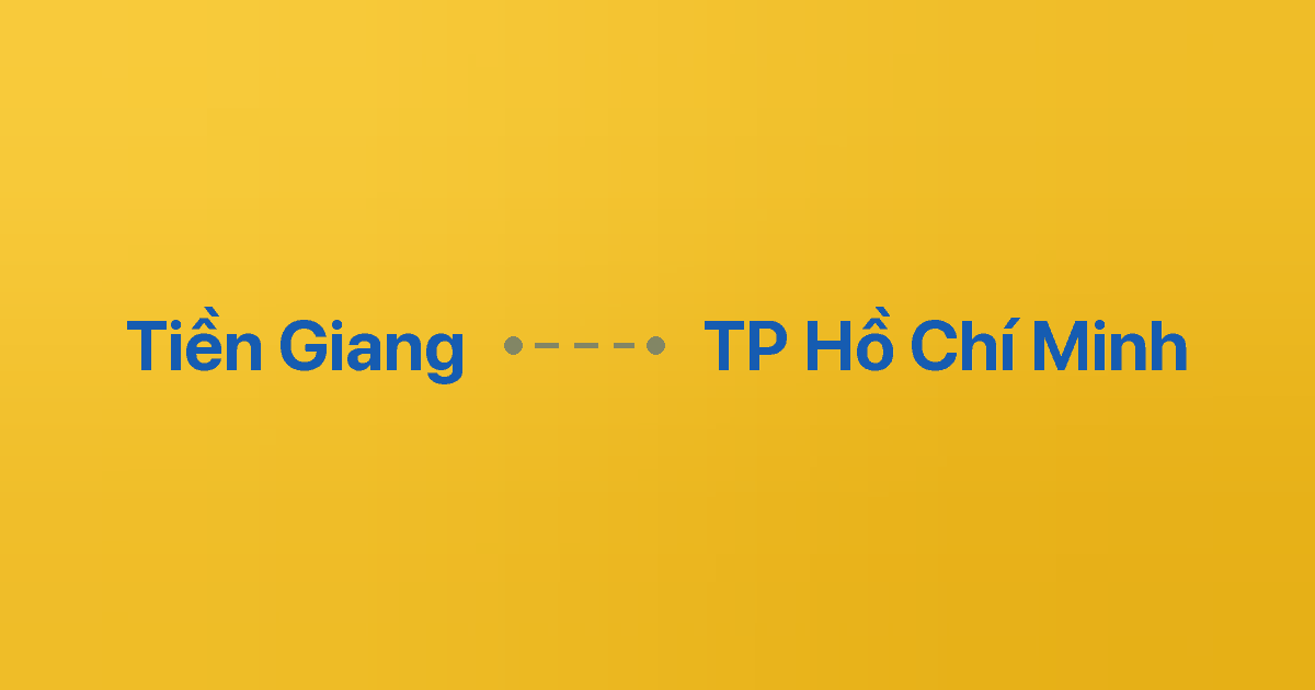 Xe ghép Tiền Giang TP Hồ Chí Minh