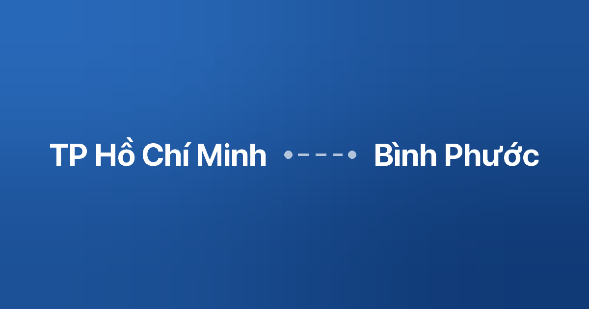 Xe ghép TP Hồ Chí Minh Bình Phước 2 Xe ghép TP Hồ Chí Minh Bình Phước