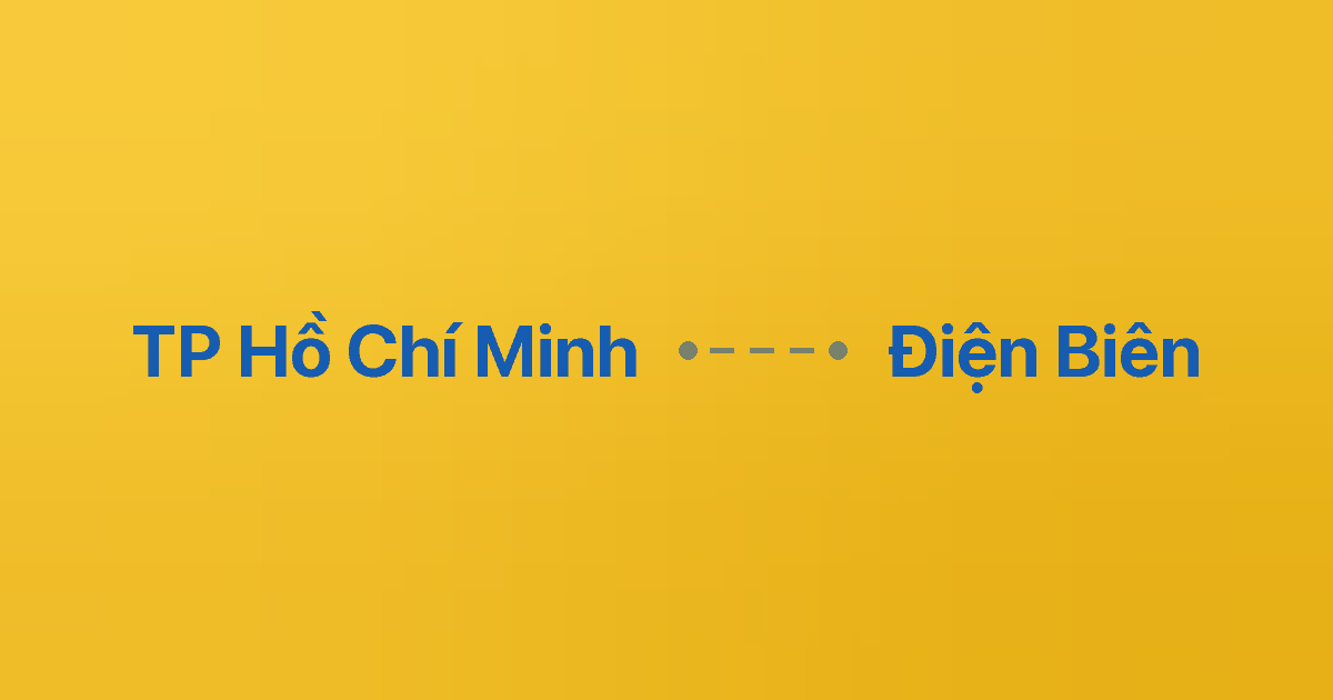 Xe ghép TP Hồ Chí Minh Điện Biên