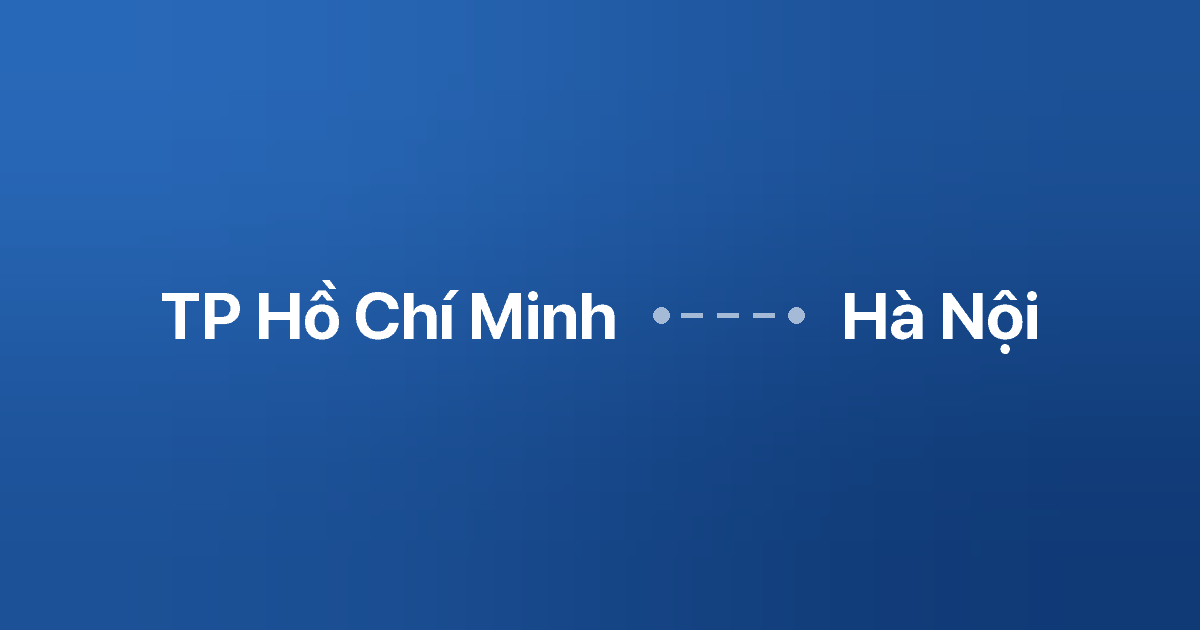 Xe ghép TP Hồ Chí Minh Hà Nội