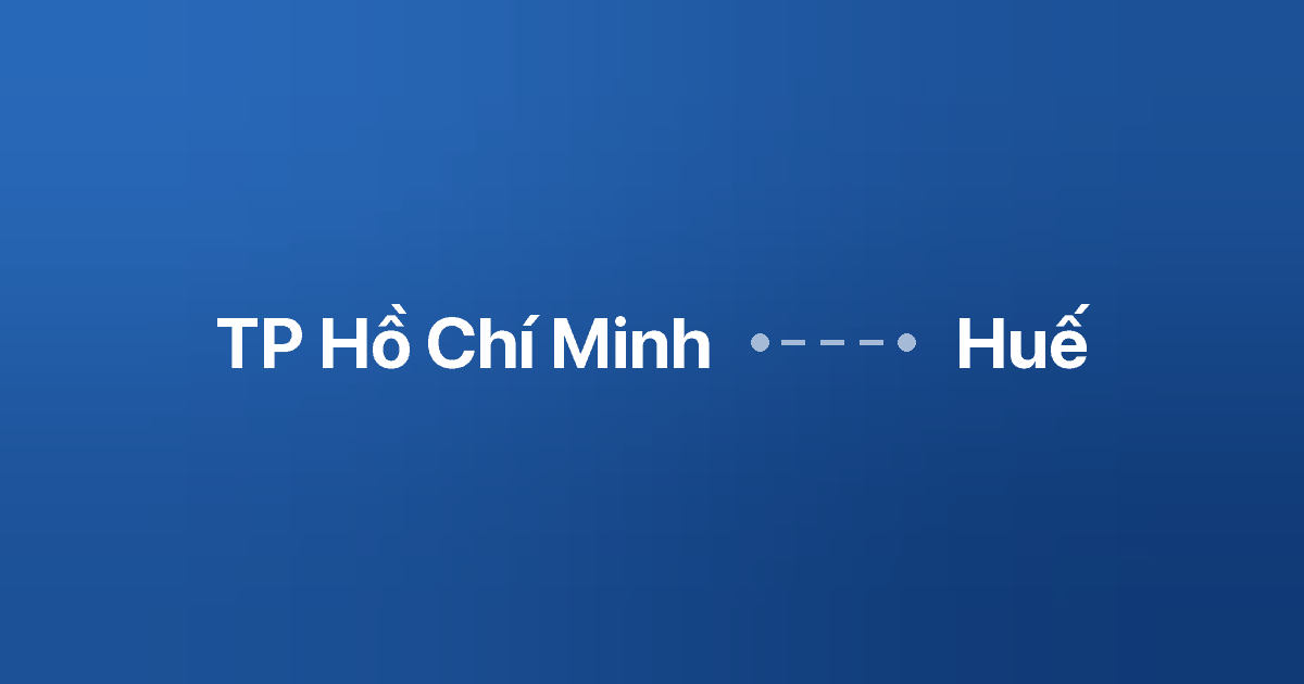 Xe ghép TP Hồ Chí Minh Huế