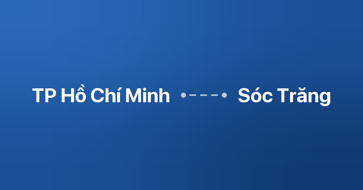 Xe ghép TP Hồ Chí Minh Sóc Trăng