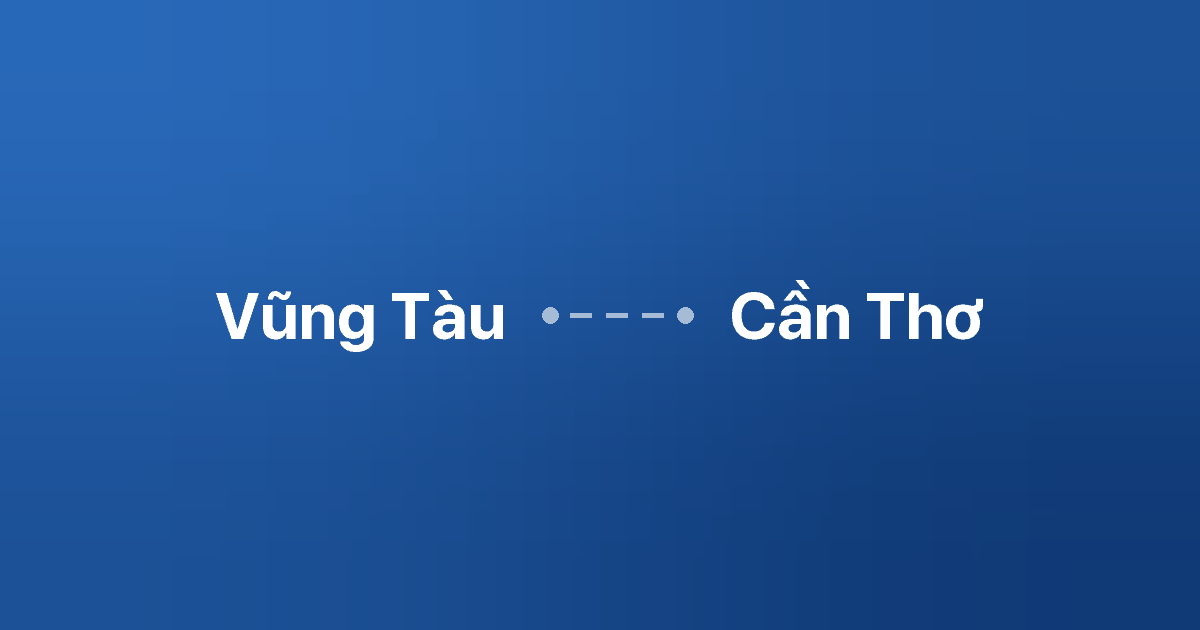 Xe ghép Vũng Tàu Cần Thơ