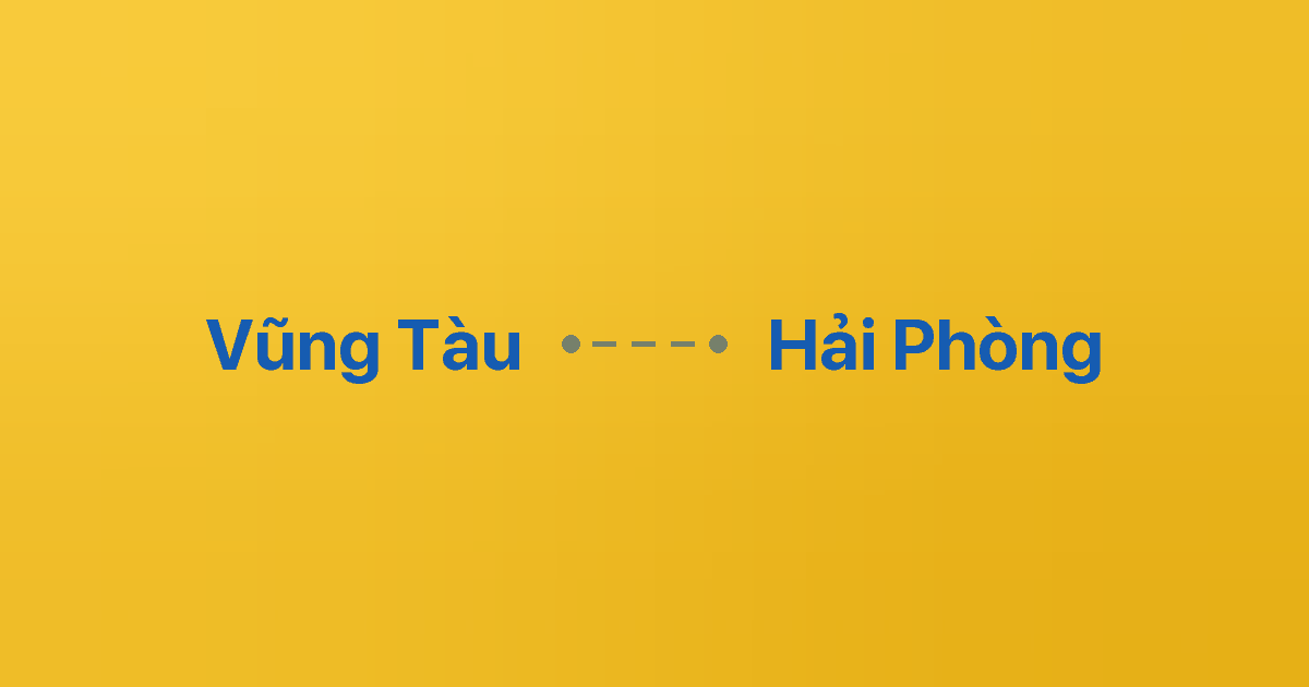 Xe ghép Vũng Tàu Hải Phòng
